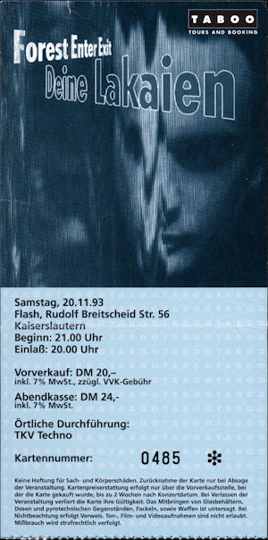 ticket_deinelakaien_kaiserslautern_19931120